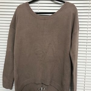 Criss cross back sweater